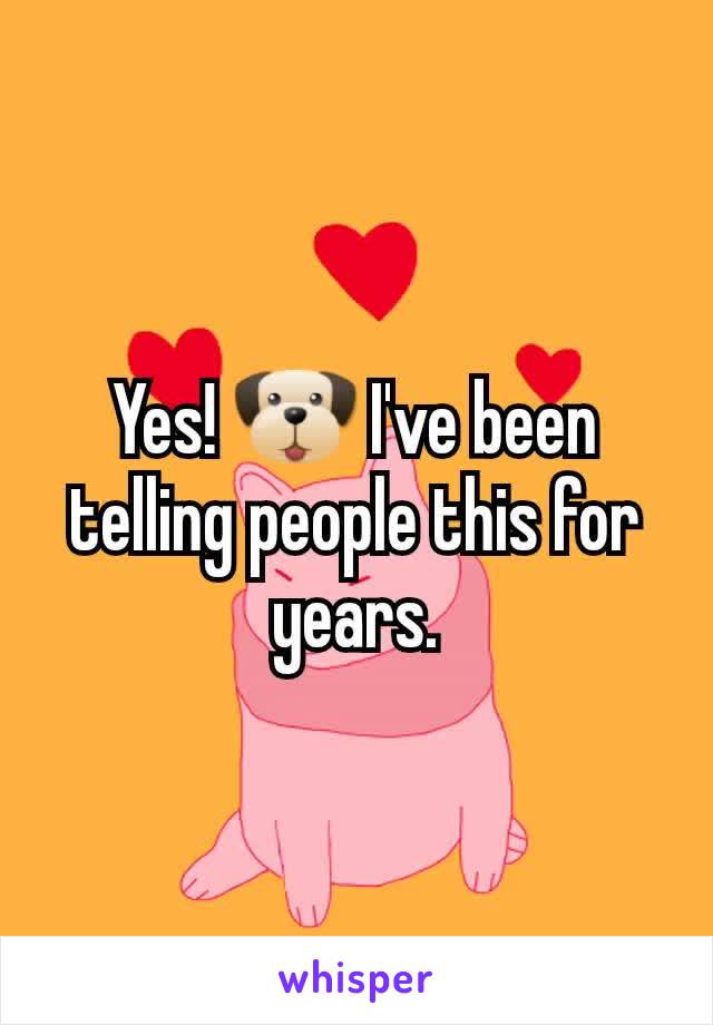 Yes! 🐶 I've been telling people this for years.