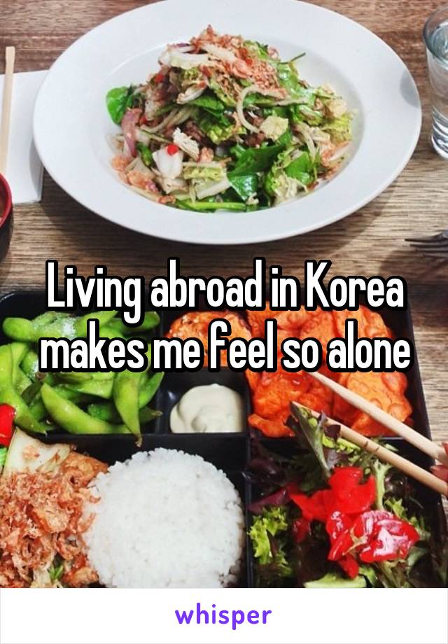 Living abroad in Korea makes me feel so alone