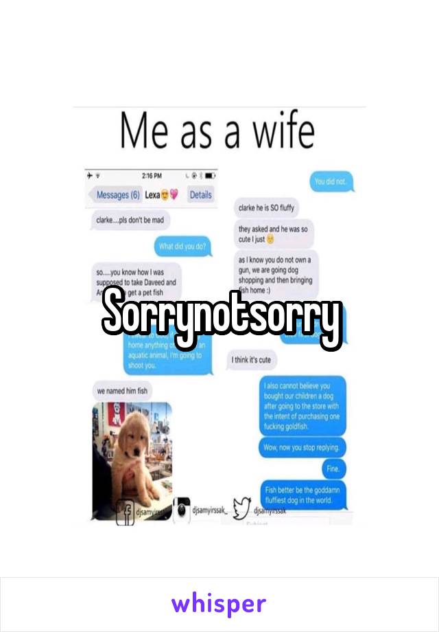 Sorrynotsorry