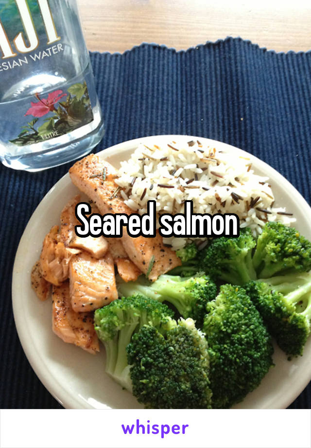 Seared salmon