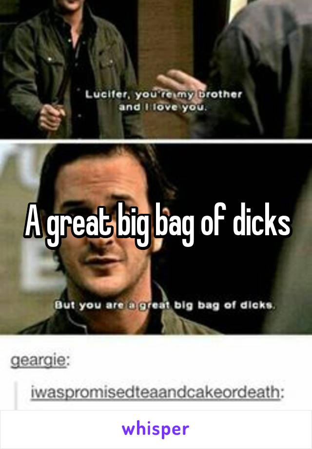 A great big bag of dicks