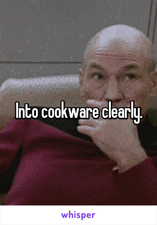 Into cookware clearly.