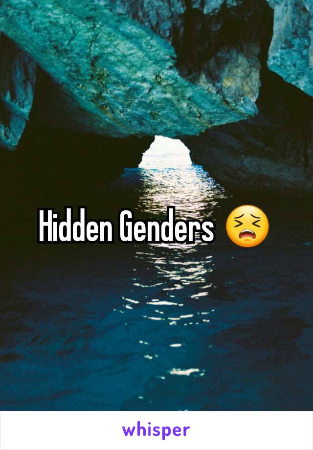 Hidden Genders 😣