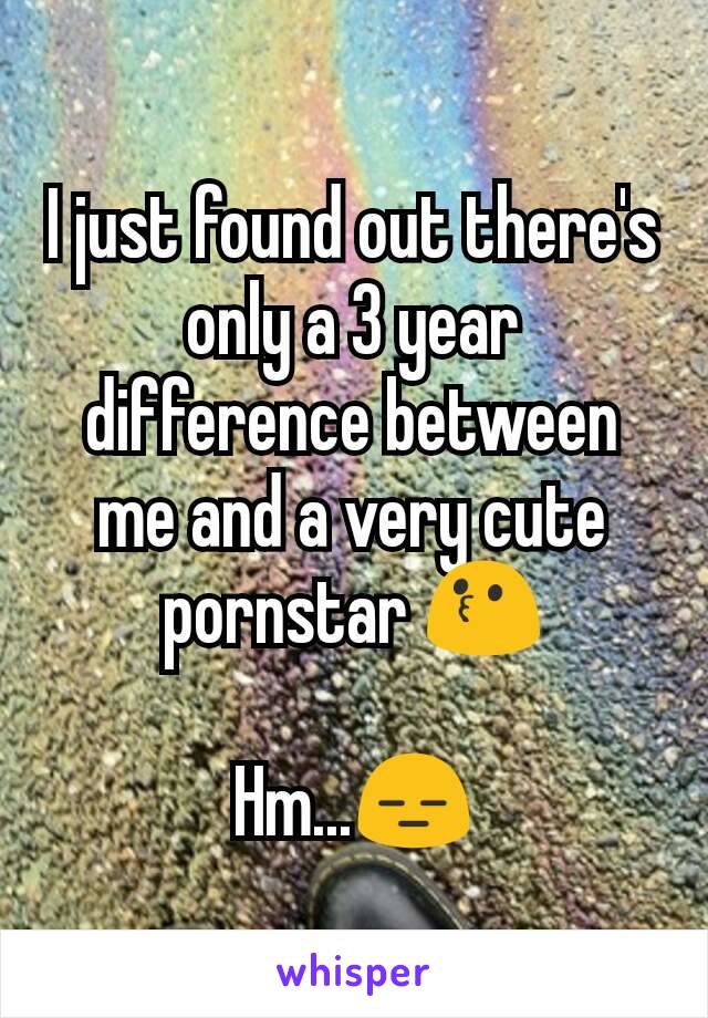 I just found out there's only a 3 year difference between me and a very cute pornstar 😗

Hm...😑