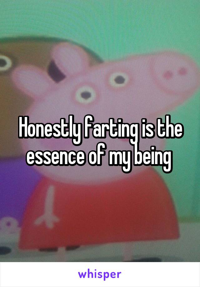 Honestly farting is the essence of my being 