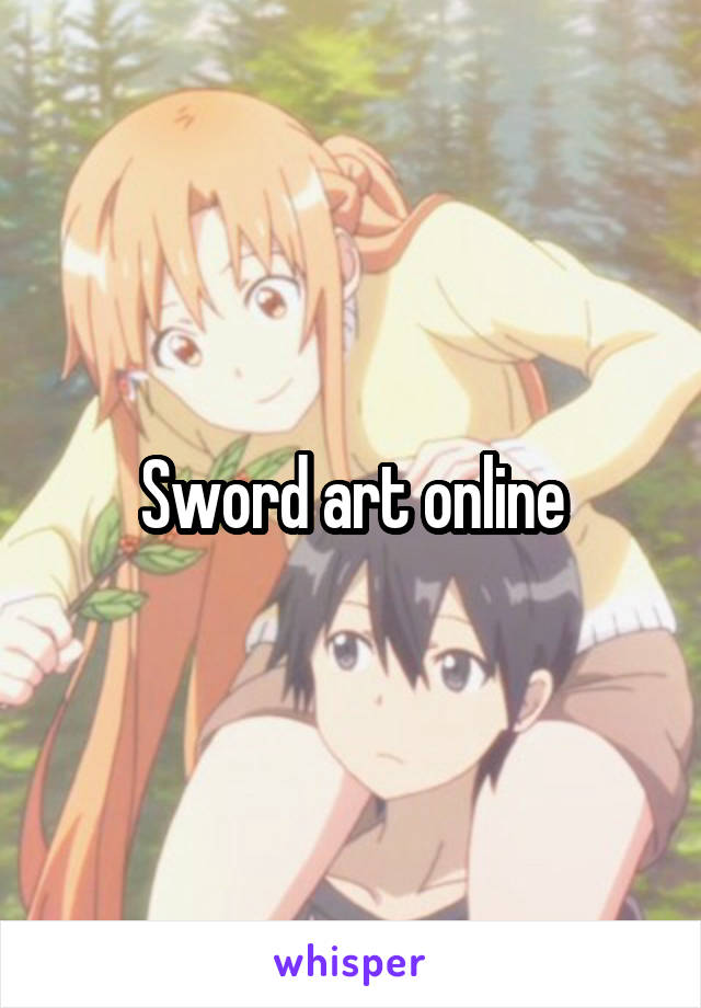 Sword art online