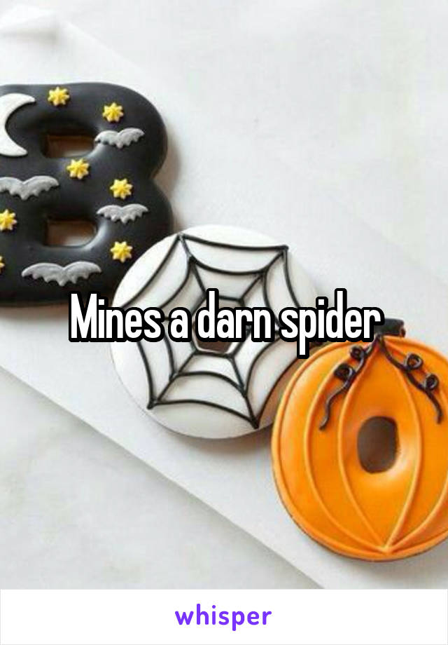 Mines a darn spider