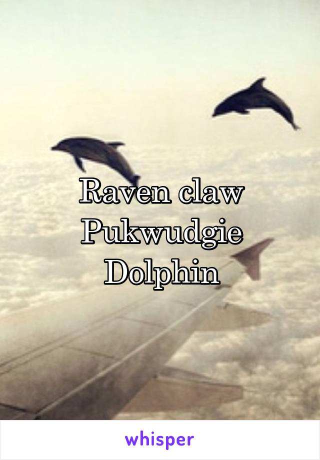 Raven claw
Pukwudgie
Dolphin