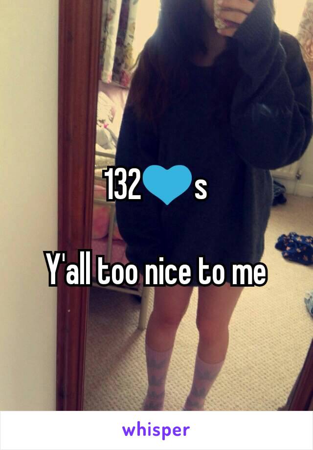 132💙s

Y'all too nice to me