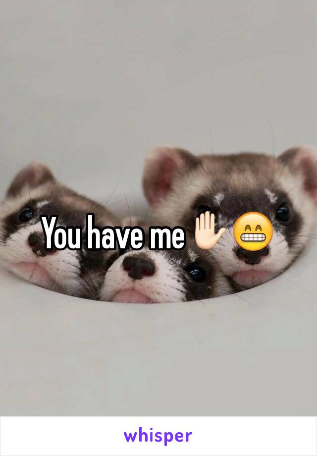 You have me✋🏻😁