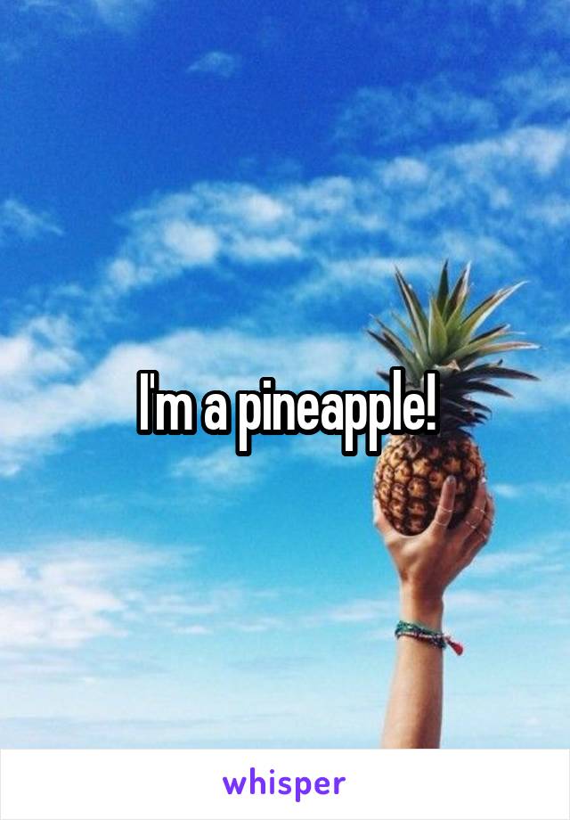 I'm a pineapple!