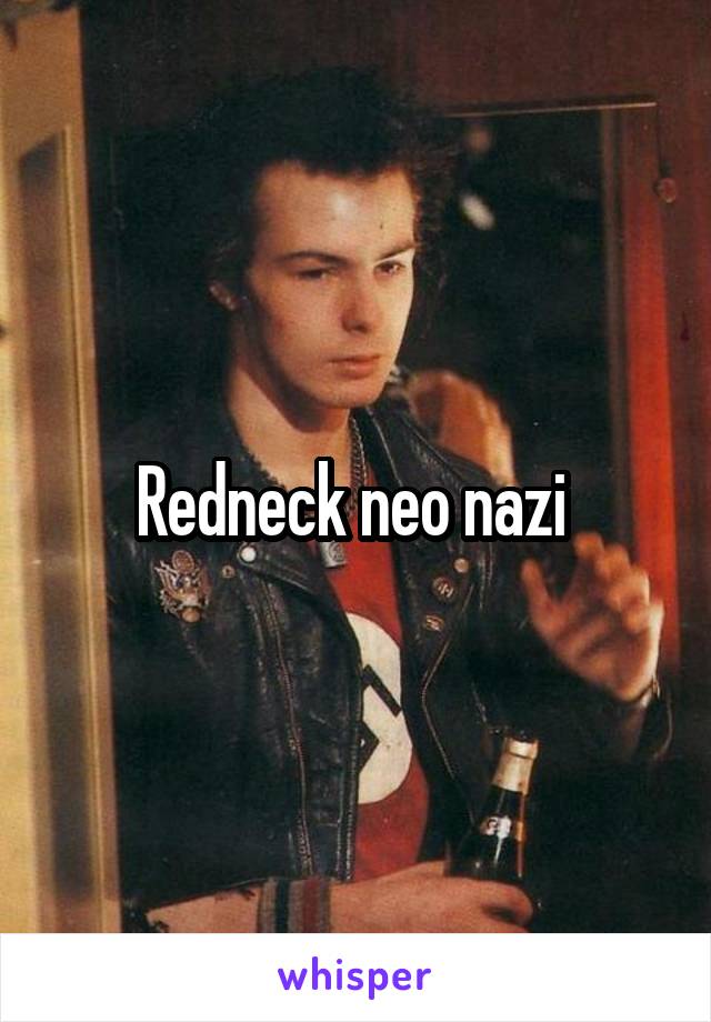 Redneck neo nazi 