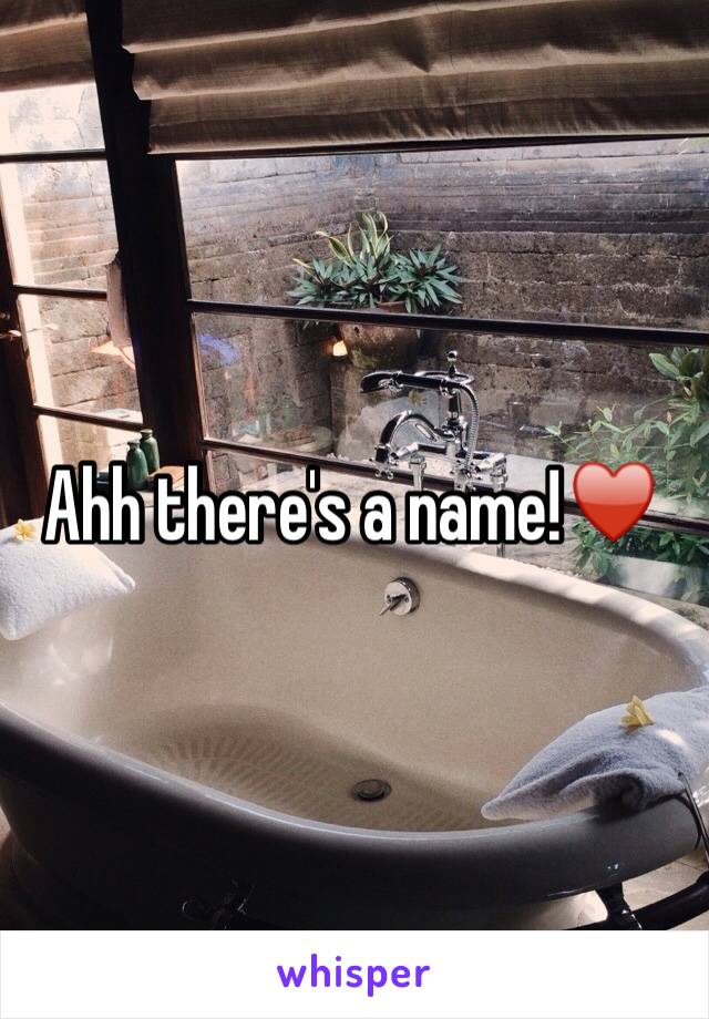 Ahh there's a name!♥️