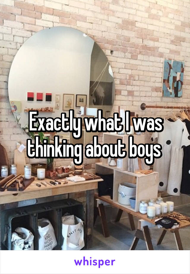 Exactly what I was thinking about boys 