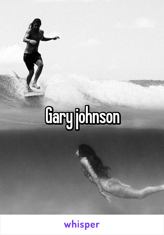 Gary johnson