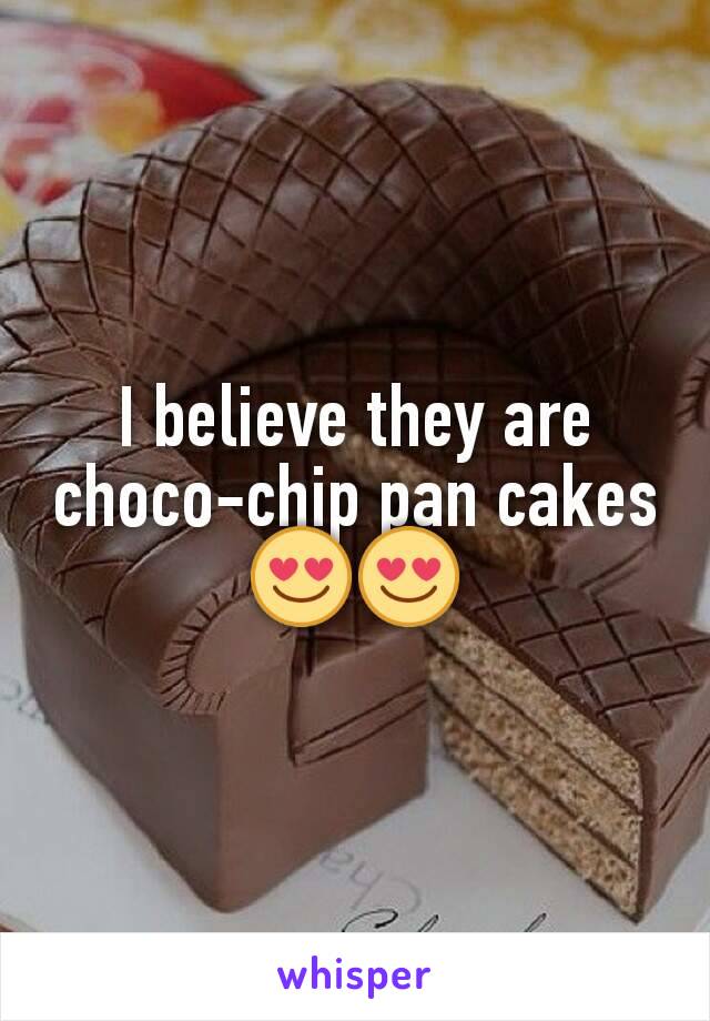 I believe they are choco-chip pan cakes 😍😍