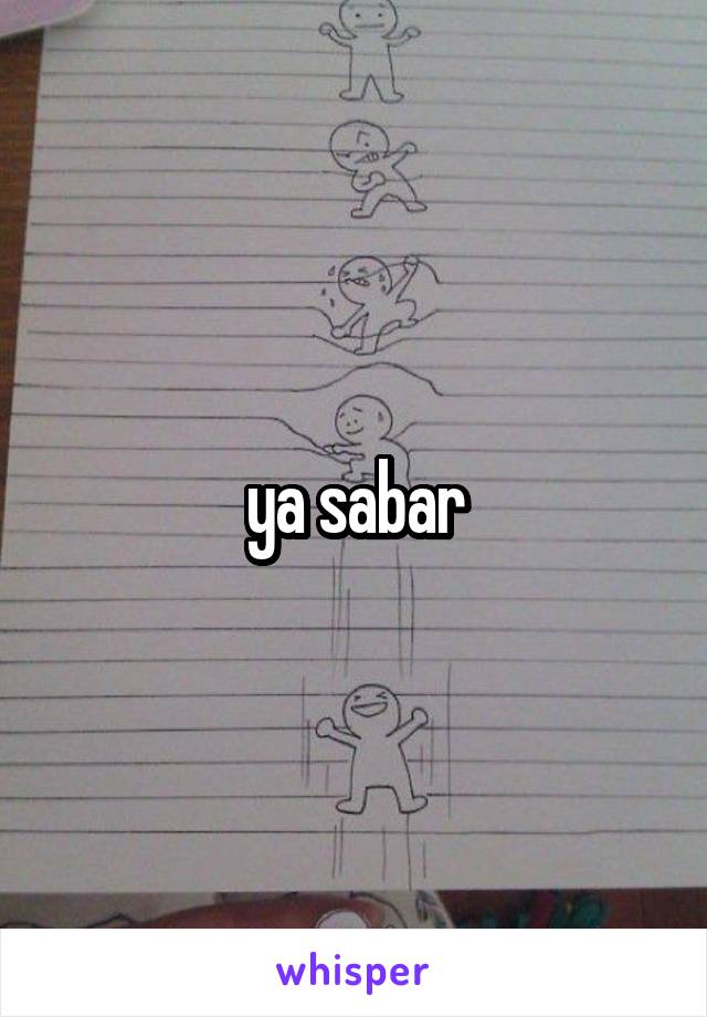 ya sabar