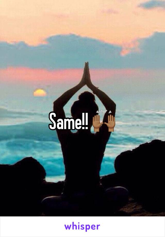 Same!! 🙌🏾