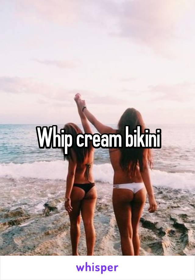 Whip cream bikini