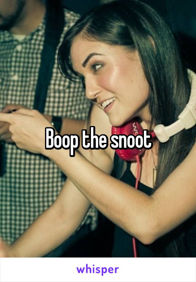 Boop the snoot