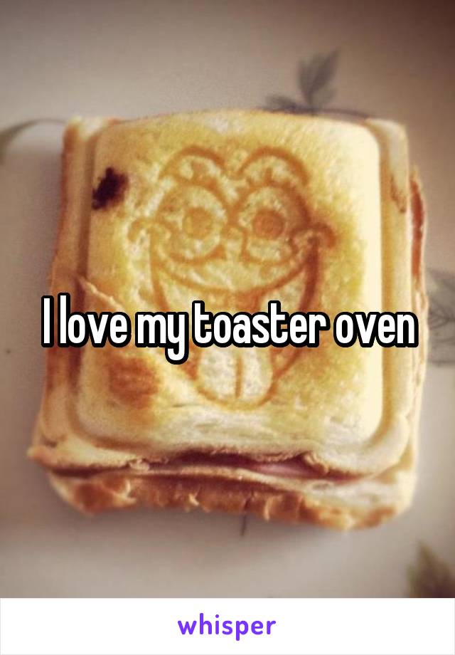 I love my toaster oven
