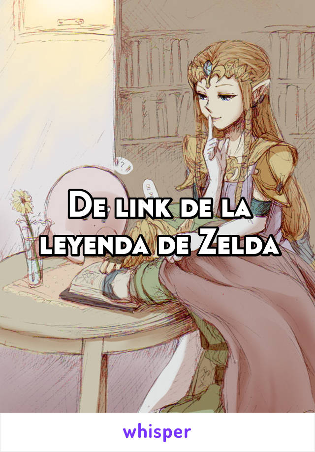 De link de la leyenda de Zelda