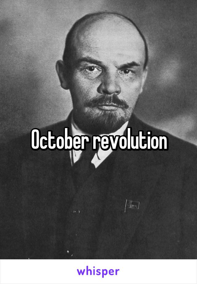 October revolution