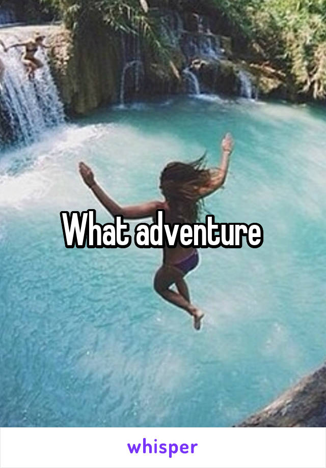 What adventure 