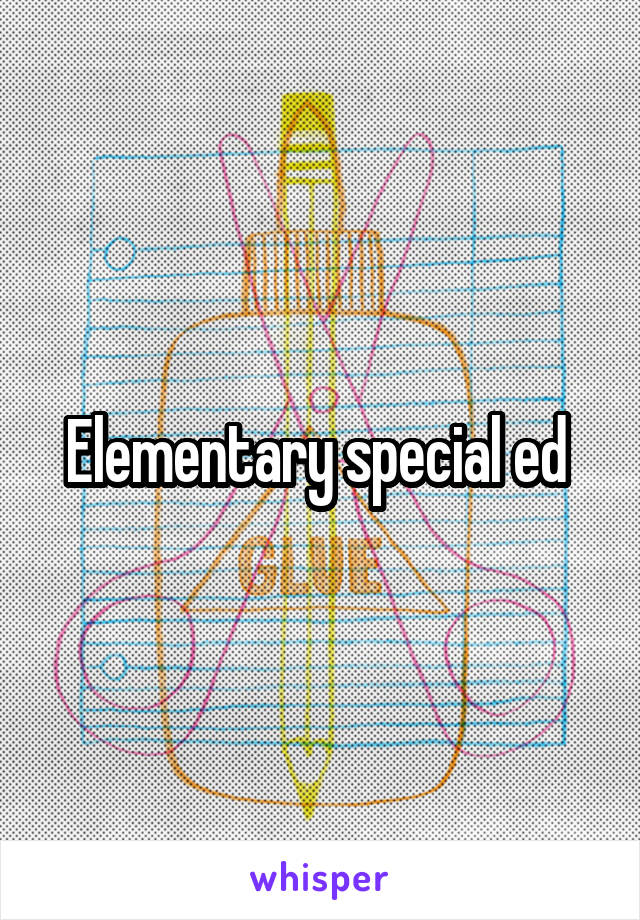 Elementary special ed 