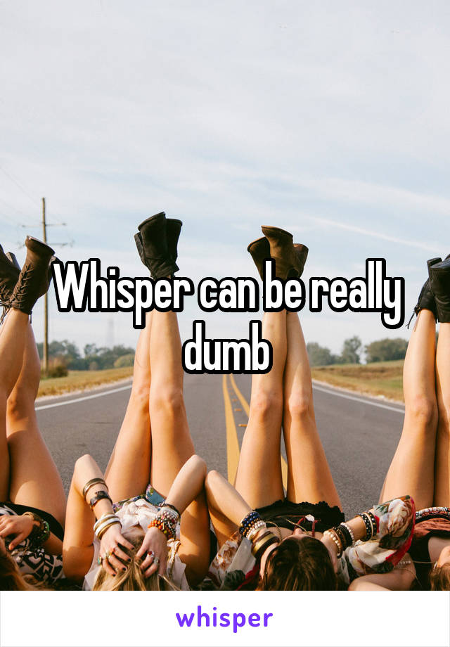 Whisper can be really dumb