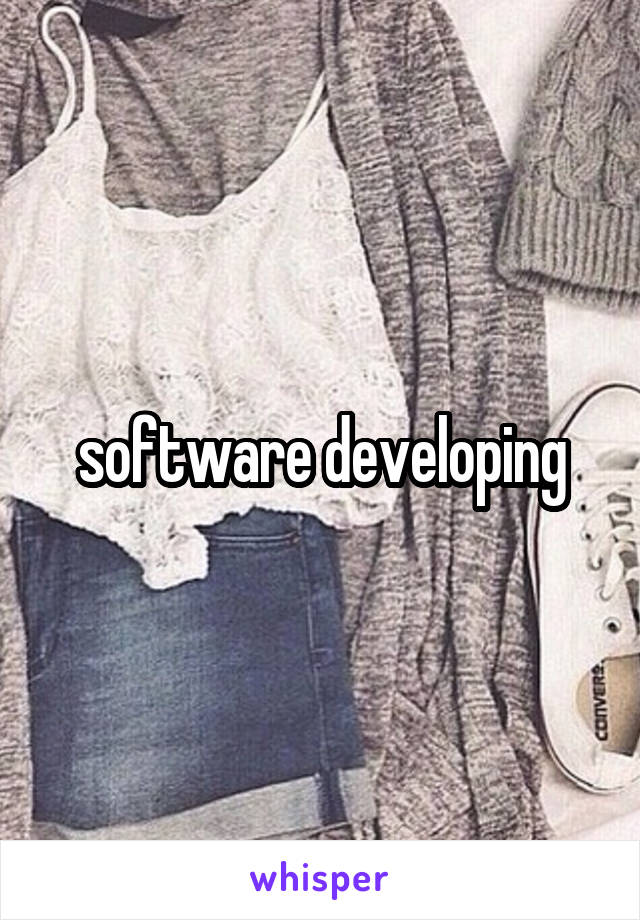 software developing