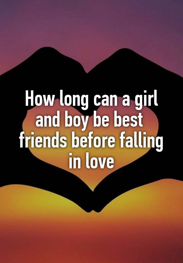 Can A Girl And Boy Be Best Friends