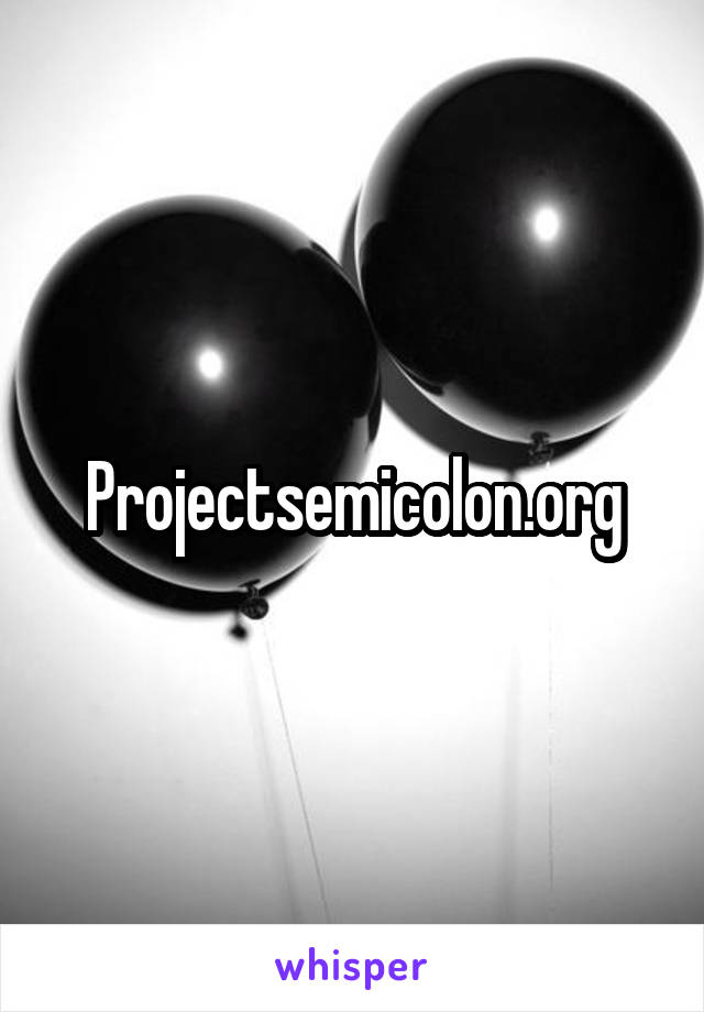 Projectsemicolon.org