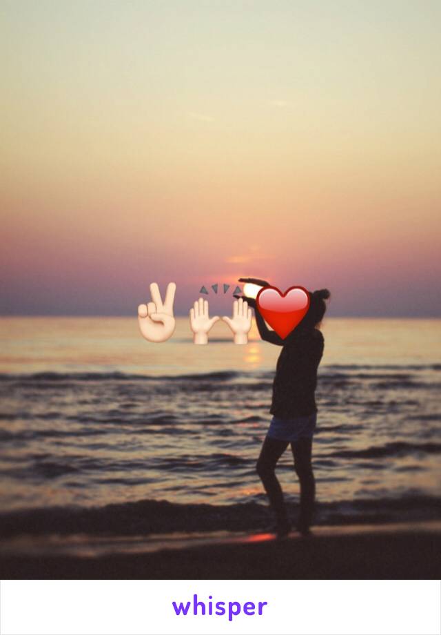 ✌🏻️🙌🏻❤️