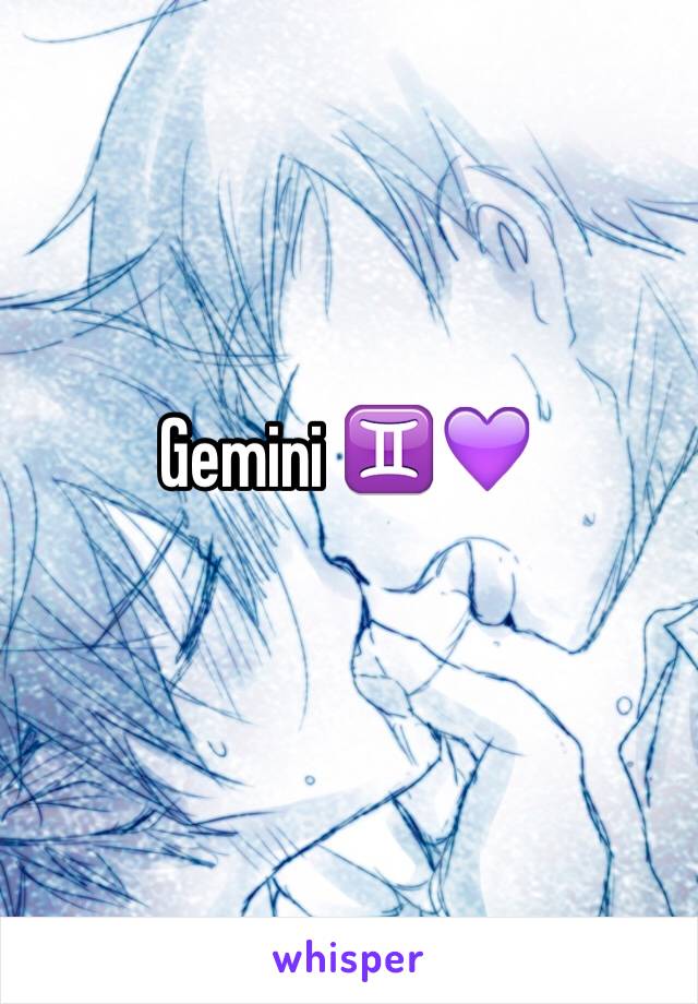 Gemini ♊️💜