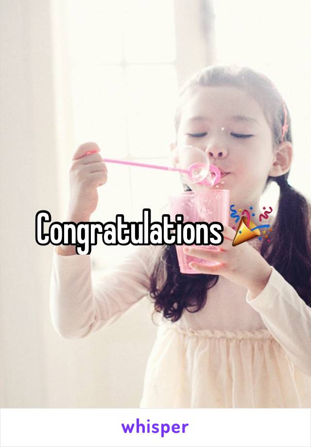 Congratulations 🎉 