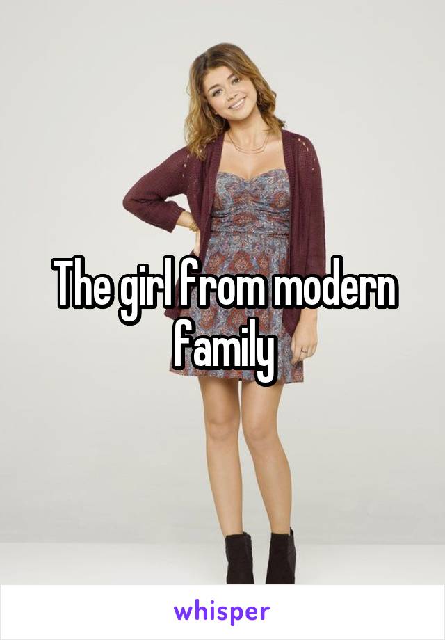 The girl from modern family
