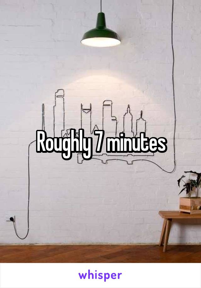 Roughly 7 minutes