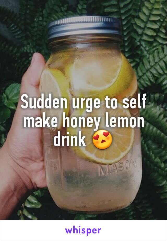 Sudden urge to self make honey lemon drink 😍