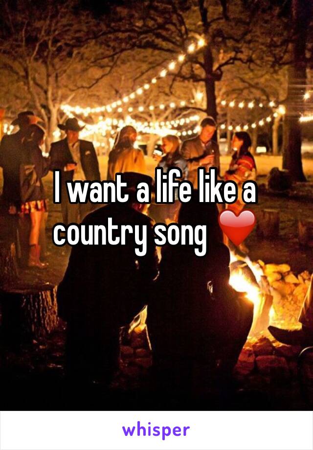 I want a life like a country song ❤️
