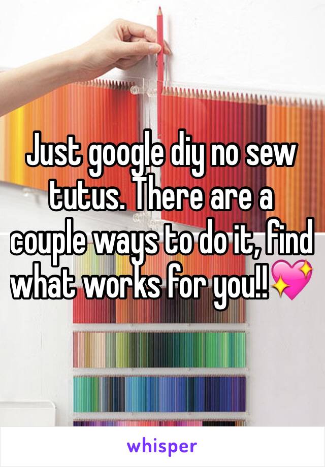 Just google diy no sew tutus. There are a couple ways to do it, find what works for you!!💖