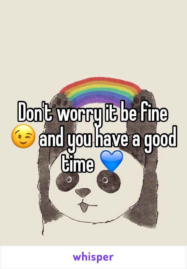 Don't worry it be fine 😉 and you have a good time 💙