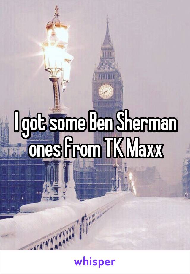 I got some Ben Sherman ones from TK Maxx