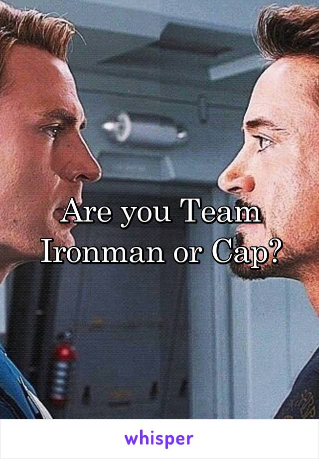 Are you Team Ironman or Cap?
