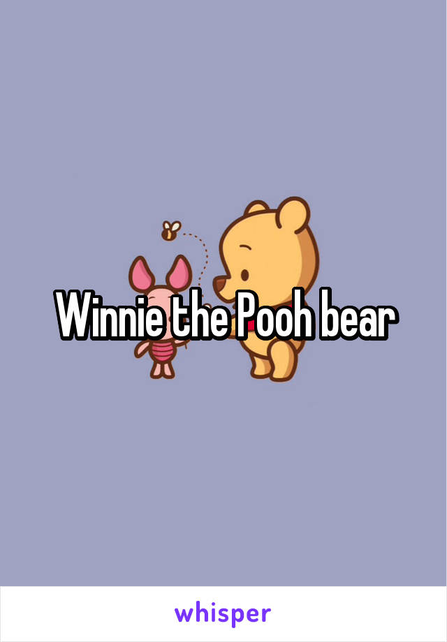 Winnie the Pooh bear