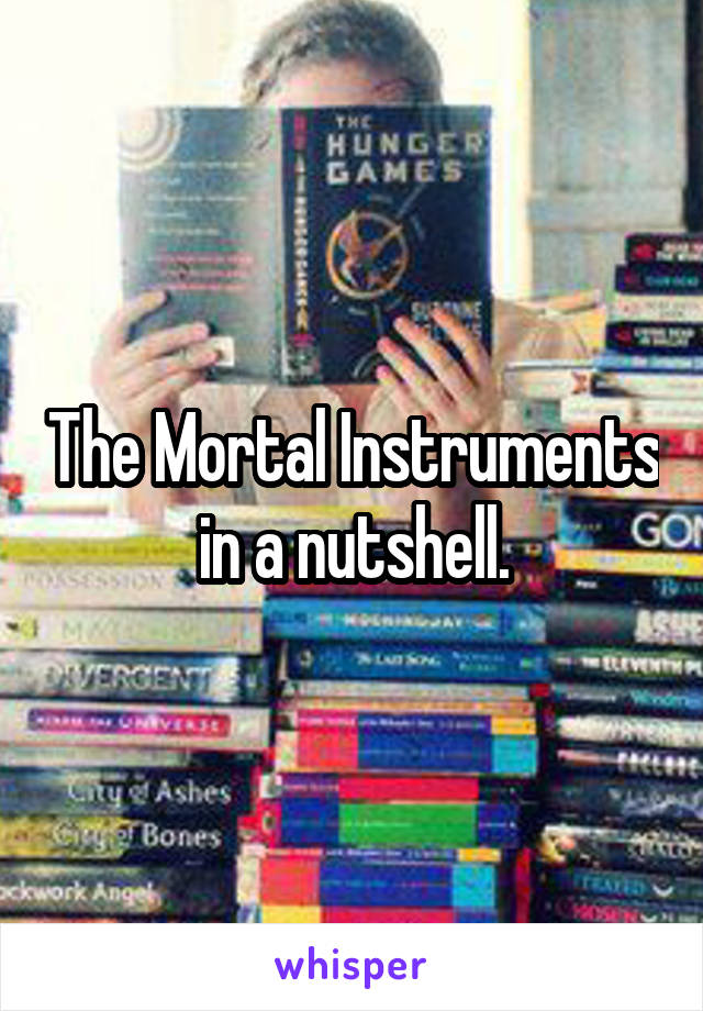 The Mortal Instruments in a nutshell.