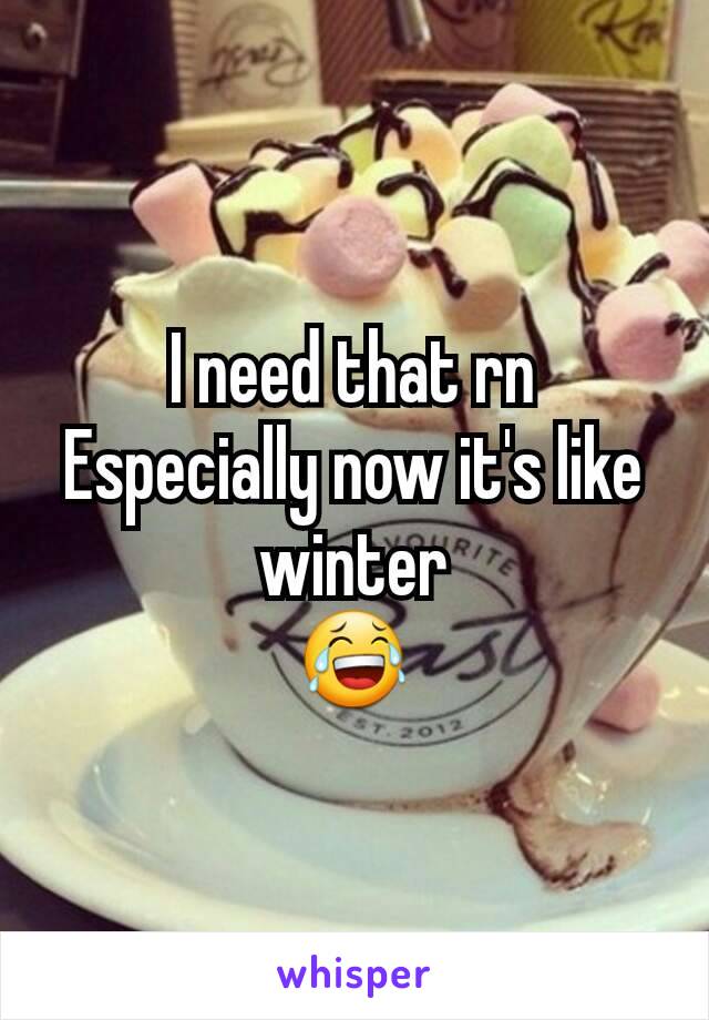 I need that rn
Especially now it's like winter
😂