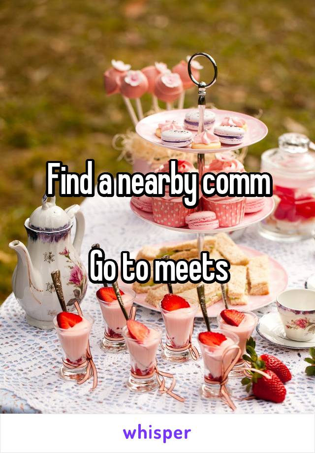 Find a nearby comm

Go to meets