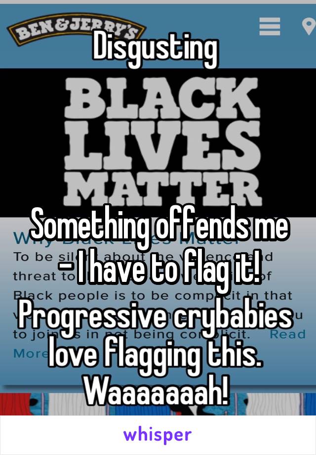 
Something offends me - I have to flag it!
