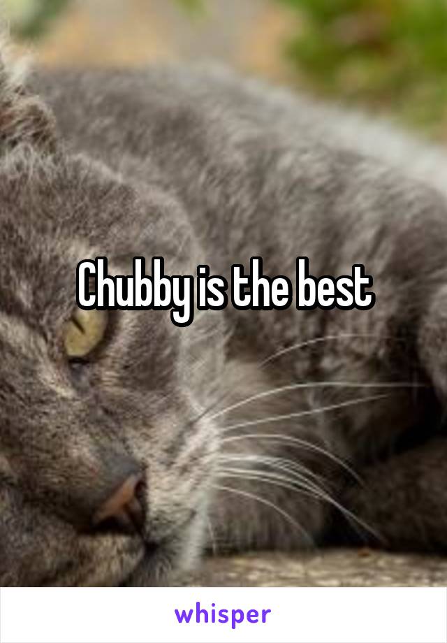 Chubby is the best

